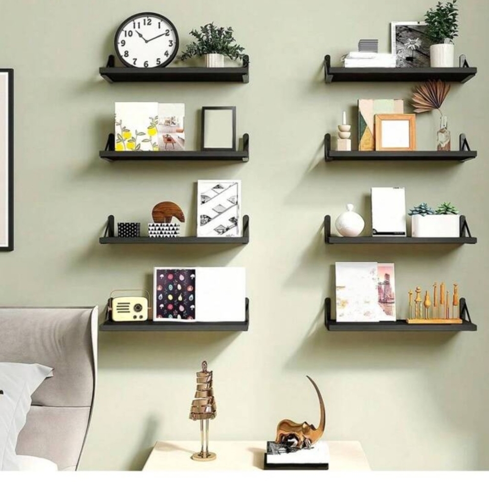 Brand new black shelves